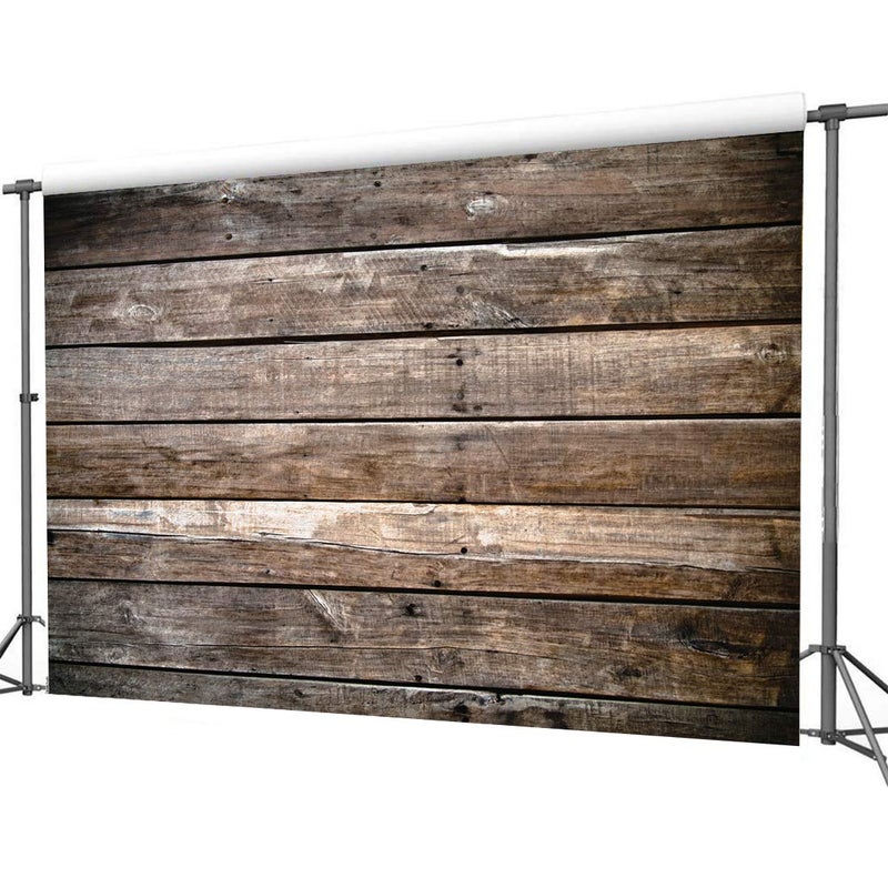 Dudaacvt 7x5ft Brown Wood Backdrop Photography Backdrop Wood Floor Wall Background Newborn Baby Photo Backgrounds for Photography Studio Home Decoration D339 - Image 2